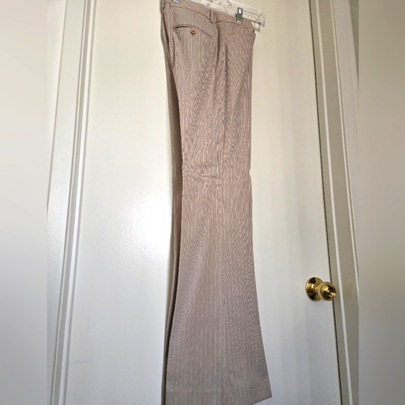 Express Editor Pinstripe Flare Pants - Picture 3 of 6